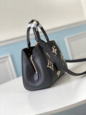 MONTAIGNE BB 29CM BLACK BEIGE MONOGRAM LEATHER