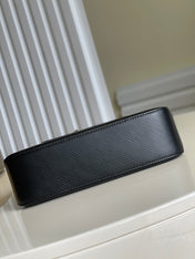 MARELLE 25 BLACK EPI GRAINED COWHIDE LEATHER