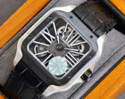 SANTOS BLACK BEZEL SKELETON
