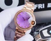 BALLON BLEU 33MM ROSE GOLD PURPLE DIAL