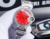 BALLON BLEU 33MM STEEL CASE DIAMOND NUMERALS