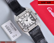 SANTOS 100XL 42MM DIAMOND STEEL CASE