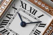 PANTHERE DE CARTIE 22MM QUARTZ ROSE GOLD STEEL WHITE DIAL