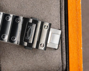 SANTOS DE CARTIE STAINLES STEEL SKELETON DIAL ALL BLACK