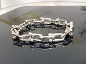 HARDWEAR BRACELET PINK GOLD AND SILVER DIAMOND