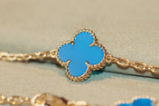 CLOVER 20 MOTIFS TURQUOISE GOLD