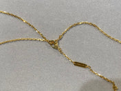 CLOVER NECKLACE GOLD CARNELIAN