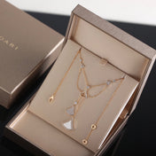 DREAM DOUBLE CHAIN PINK GOLD NECKLACE