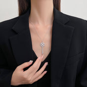 KEY VICTORY SILVER DIAMOND NECKLACE