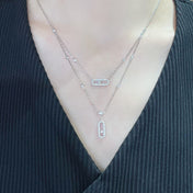 MOVE 2 ROW DIAMOND NECKLACE