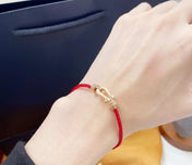 FORCE 10 HALF DIAMOND PINK GOLD RED CORDERI LARGE AND MEDIUM MODEL