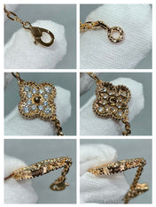 CLOVER 20 MOTIF DIAMOND NECKLACE