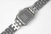 PANTHERE 27MM SILVER CASE WHITE DIAL