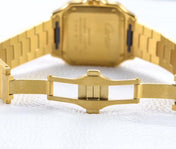 SANTOS LADY 35.1MM AUTOMATIC GOLD DIAMOND BEZEL