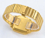 SANTOS LADY 35.1MM AUTOMATIC GOLD DIAMOND BEZEL