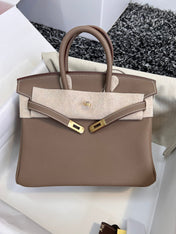 HM BIRKIN 25CM BROWN TOGO LEATHER GOLD HARDWARE