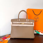 HM BIRKIN 30CM BEIGE SWIFT LEATHER GOLD HARDWARE