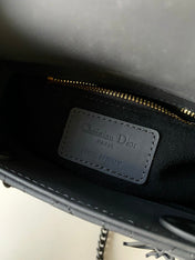 MINI LADY 17 MY ABC ALL BLACK LAMBSKIN