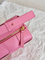BV SMALL BRICK 24CM PINK LAMBSKIN