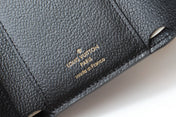 VICTORINE WALLET 12CM BLACK MONOGRAM EMPREINTE LEATHER