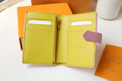 VERTICAL COMPACT WALLET PINK CAPUCINES