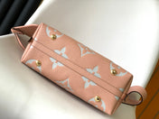 CARRYALL PM 29 PINK MONOGRAM GRAINED COWHIDE LEATHER
