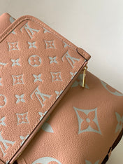CARRYALL PM 29 PINK MONOGRAM GRAINED COWHIDE LEATHER