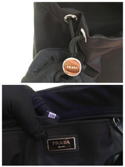 SHOPPING BAG 40 IN BLACK NYLON FABRIC