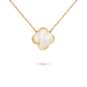 PURE CLOVER PINK GOLD MOP NECKLACE