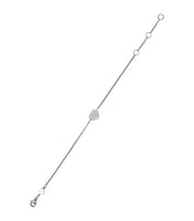 HAPPY HEART SILVER BRACELET DIAMOND