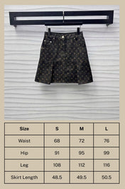 LV Monogram Denim Set