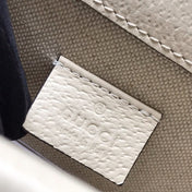 DYONYSUS SHOULDER BAG 20 IN WHITE CALFSKIN SILVER HARDWARE