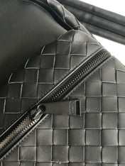 SMALL INTRECCIATO 41 BACKPACK IN BLACK CALFSKIN