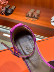 SANTORINI SANDAL RED VIOLET CALFSKIN