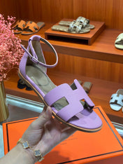 SANTORINI SANDAL LAVENDER CALFSKIN