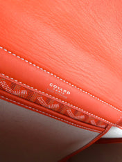 GOYA 26S ROUETTE PM TOTE BAG 30MM IN ORANGE CANVAS AND CALFSKIN