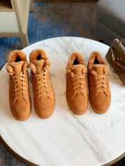 LP WINTER NUAGES HIGH SNEAKERS CARAMEL LAMBSKIN