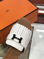 ROYAL SANDAL CARAMEL MIX WHITE LAMBSKIN