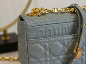 CARO MINI BAG 20 IN LIGHT BLUE CALFSKIN
