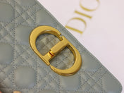 CARO MINI BAG 20 IN LIGHT BLUE CALFSKIN
