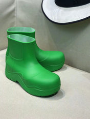 PUDDLE ANKLE BOOT IN EMERALD GREEN RUBBER
