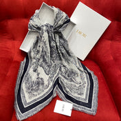 DIOR SCARF 140 CM IN WOOL MIX SILK 667138