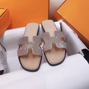 0ran Sandal Caviar Light Brown Leather
