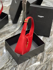 LE 5 A 7 23 RED LAMBSKIN GOLD HARDWARE