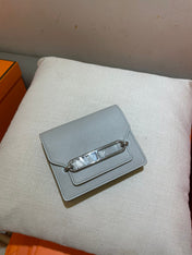HM RoulisSlim Wallet 12.7 White Calfskin Shw