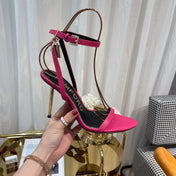 PUNCH PINK PADLOCK 105 LEATHER SANDALS