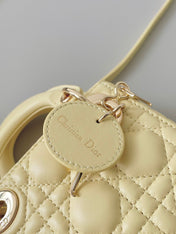 MICRO LADY 12 BAG IN LIGHT YELLOW LAMBSKIN