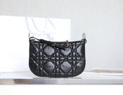 MINI CARO BAG 25 IN BLACK LAMBSKIN