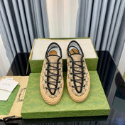 GG UNIQUE SNEAKER THICK-SOLE LIGHT BROWN CANVAS