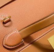 MINI 24/24 29CM IN ORANGE MINIMUM EVERCOLOR CALFSKIN GOLD KELLY BUCKLE